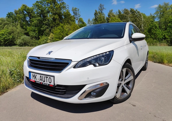 Peugeot 308 cena 38900 przebieg: 210547, rok produkcji 2015 z Szczucin małe 254